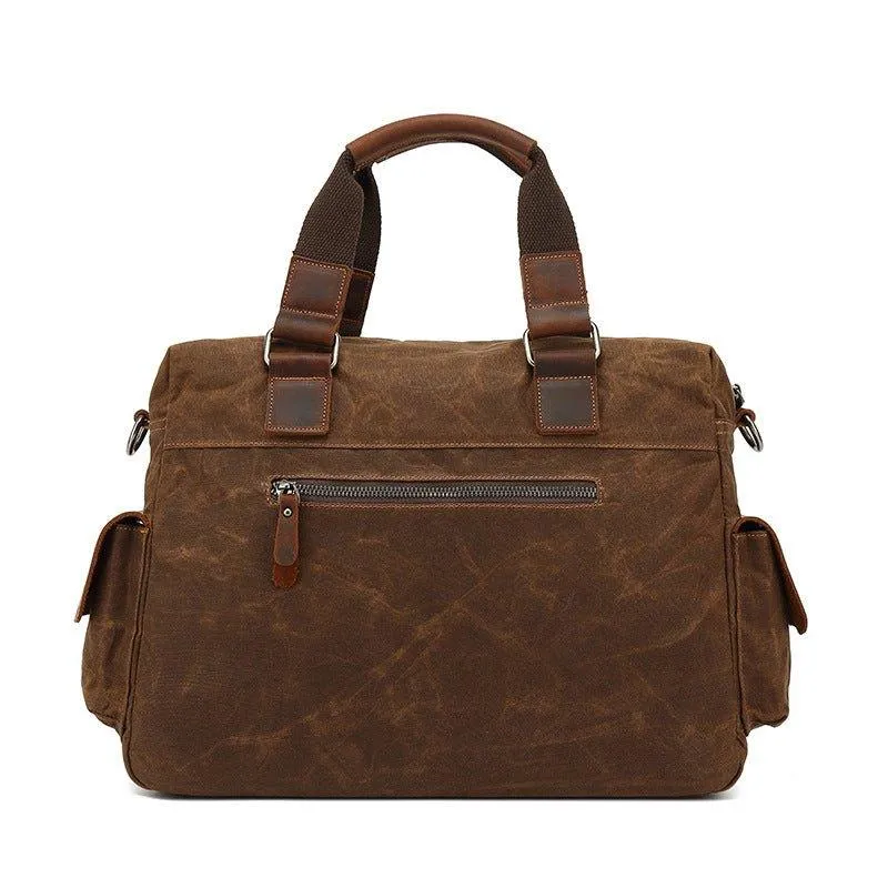 Woosir Canvas Laptop Messenger Bag Mens Satchel